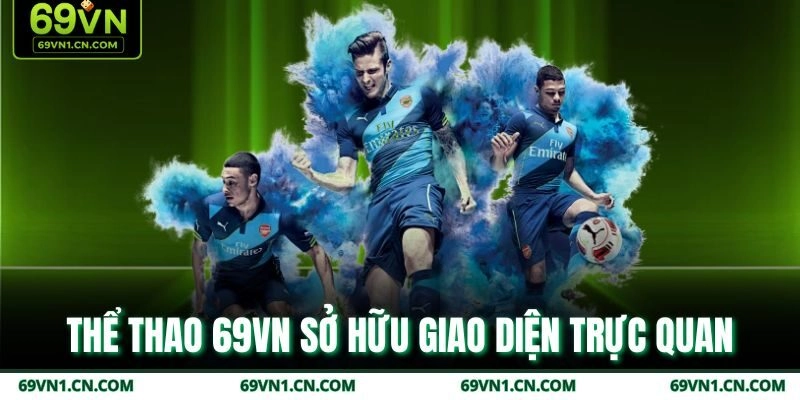 Thể thao 69VN sở hữu giao diện trực quan