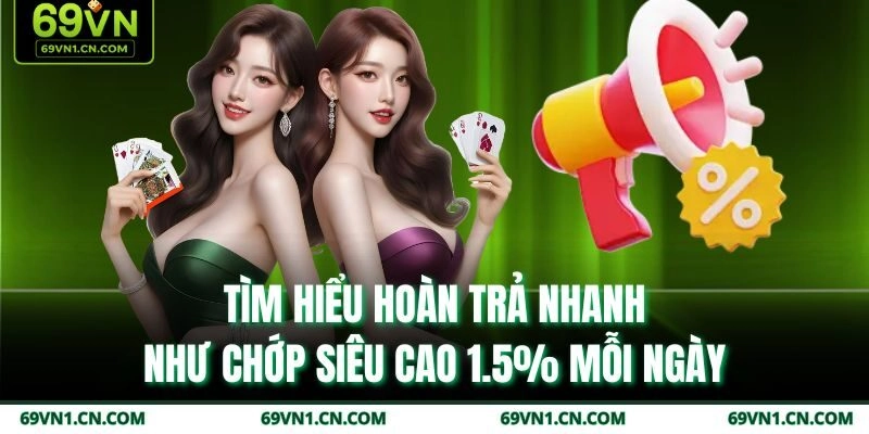Tìm hiểu hoàn trả nhanh như chớp siêu cao 1.5% mỗi ngày